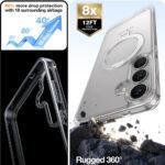 Coque Torras Ostand Spin MagSafe Series pour Samsung Galaxy S25 Plus - Clear – Image 6