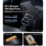 Coque Torras Ostand Spin MagSafe Series pour Samsung Galaxy S25 Plus - Black – Image 6