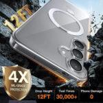 Coque Torras Ostand MagSafe Series pour Samsung Galaxy S25 - Clear – Image 4