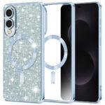 Coque Techsuit Luxury Glitter MagSafe pour Samsung Galaxy S25 Edge - Light Blue