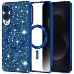 Coque Techsuit Luxury Glitter MagSafe pour Samsung Galaxy S25 Edge - Deep Blue