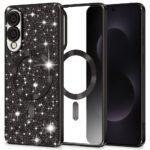 Coque Techsuit Luxury Glitter MagSafe pour Samsung Galaxy S25 Edge - Black