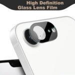Protection d'objectif Techsuit Full Camera Glass pour iPhone 16e - Black – Image 3