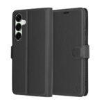 Étui portefeuille Techsuit Leather Folio pour Samsung Galaxy S25 Plus - Black