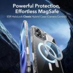Coque MagSafe ESR Classic Hybrid HaloLock avec contrôle caméra pour iPhone 16 - Clear – Image 2