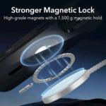 Coque MagSafe ESR Classic Hybrid HaloLock avec contrôle caméra pour iPhone 16 - Clear Black – Image 5