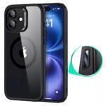 Coque MagSafe ESR Classic Hybrid HaloLock avec contrôle caméra pour iPhone 16 - Clear Black