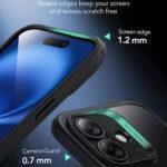 Coque MagSafe ESR Classic Hybrid HaloLock avec contrôle caméra pour iPhone 16 - Clear Black – Image 3