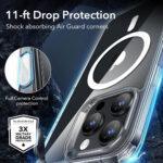 Coque MagSafe ESR Classic Hybrid HaloLock avec contrôle caméra pour iPhone 16 Pro - Clear – Image 5