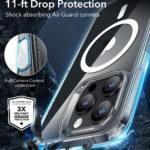 Coque MagSafe ESR Classic Hybrid HaloLock avec contrôle caméra pour iPhone 16 Pro Max - Clear – Image 5