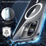Coque MagSafe ESR Classic Hybrid HaloLock avec contrôle caméra pour iPhone 16 Plus - Clear – Image 4