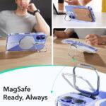 Coque MagSafe ESR Classic Hybrid HaloLock Kickstand pour iPhone 16 Plus - Clear – Image 2
