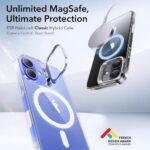 Coque MagSafe ESR Classic Hybrid HaloLock Kickstand pour iPhone 16 Plus - Clear – Image 4