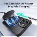 Coque MagSafe ESR Classic Hybrid HaloLock Kickstand pour iPhone 16 - Frosted Black – Image 6