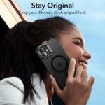 Coque MagSafe ESR Classic Hybrid HaloLock Kickstand pour iPhone 16 - Frosted Black – Image 4
