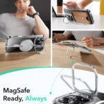 Coque MagSafe ESR Classic Hybrid HaloLock Kickstand pour iPhone 16 Pro - Clear – Image 3