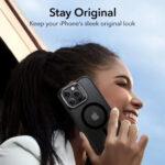 Coque MagSafe ESR Classic Hybrid HaloLock Kickstand pour iPhone 16 Pro - Frosted Black – Image 5