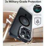 Coque MagSafe ESR Classic Hybrid HaloLock Kickstand pour iPhone 16 Pro Max - Frosted Black – Image 4
