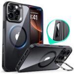 Coque MagSafe ESR Classic Hybrid HaloLock Kickstand pour iPhone 16 Pro Max - Clear Black