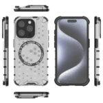 Coque Techsuit HoneyComb Shield MagSafe pour iPhone 15 Pro - White – Image 5