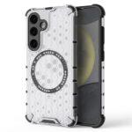 Coque Techsuit HoneyComb Shield MagSafe pour Samsung Galaxy S24 - White
