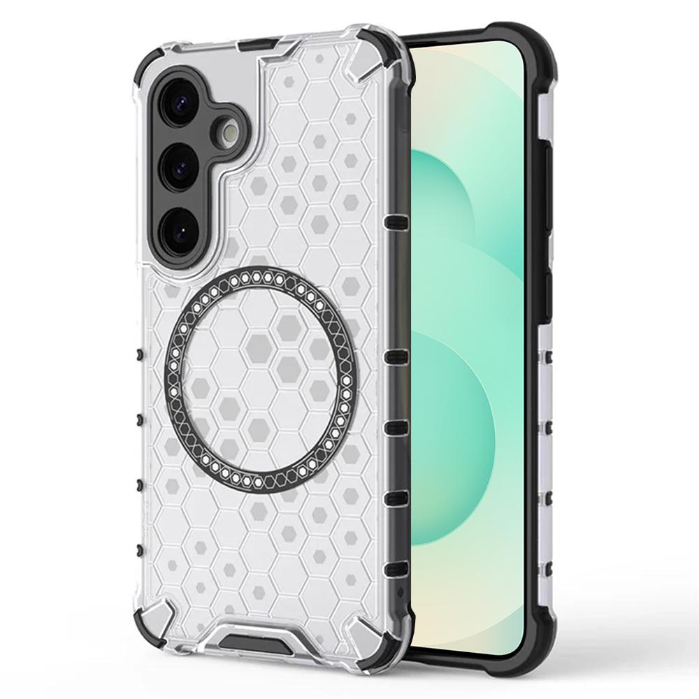 2217985 Coque Techsuit HoneyComb Shield MagSafe pour Samsung Galaxy S25 Plus - White – Image 1