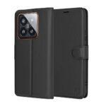 Étui portefeuille Techsuit Leather Folio pour Xiaomi 14 Pro - Black