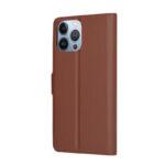 Étui portefeuille Techsuit Leather Folio pour iPhone 13 Pro Max - Brown – Image 5