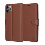 Étui portefeuille Techsuit Leather Folio pour iPhone 11 Pro Max - Brown