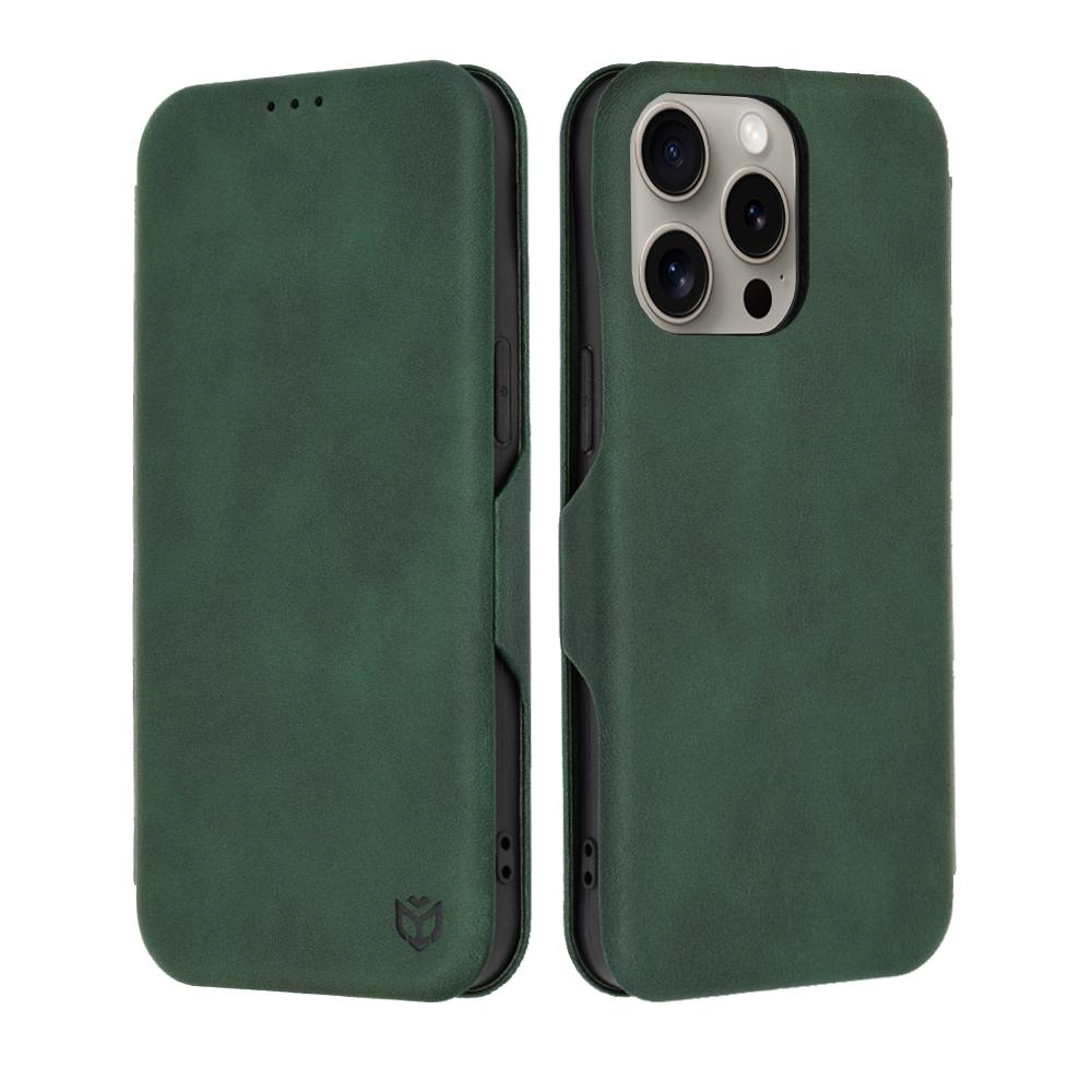 2239459 Étui portefeuille Techsuit Safe Wallet Plus pour iPhone 15 Pro Max - Green – Image 1