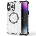 Coque Techsuit HoneyComb Shield MagSafe pour iPhone 14 Pro - White