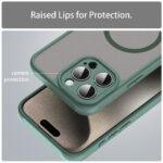 Coque Techsuit HaloFrost II MagSafe pour iPhone 15 Pro Max - Green – Image 5