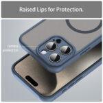 Coque Techsuit HaloFrost II MagSafe pour iPhone 15 Pro Max - Navy Blue – Image 5