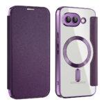 Étui portefeuille Techsuit SmartMag Book Case pour Google Pixel 9a - Purple – Image 2