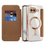 Étui portefeuille Techsuit SmartMag Book Case pour Google Pixel 9a - Brown