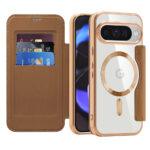 Étui portefeuille Techsuit SmartMag Book Case pour Google Pixel 10 / 10 Pro - Brown