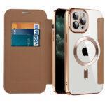 Étui portefeuille Techsuit SmartMag Book Case pour iPhone 11 Pro Max - Brown