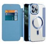 Étui portefeuille Techsuit SmartMag Book Case pour iPhone 11 Pro Max - Light Blue