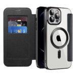 Étui portefeuille Techsuit SmartMag Book Case pour iPhone 12 Pro Max - Black