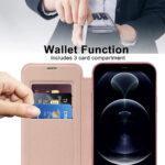 Étui portefeuille Techsuit SmartMag Book Case pour iPhone 12 Pro Max - Pink – Image 5