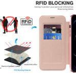 Étui portefeuille Techsuit SmartMag Book Case pour iPhone 12 Pro Max - Pink – Image 4