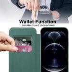 Étui portefeuille Techsuit SmartMag Book Case pour iPhone 12 Pro Max - Green – Image 5