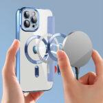 Étui portefeuille Techsuit SmartMag Book Case pour iPhone 12 Pro Max - Light Blue – Image 6