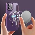 Étui portefeuille Techsuit SmartMag Book Case pour iPhone 12 Pro Max - Purple – Image 6