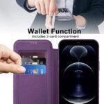 Étui portefeuille Techsuit SmartMag Book Case pour iPhone 12 Pro Max - Purple – Image 5