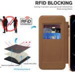 Étui portefeuille Techsuit SmartMag Book Case pour iPhone 12 Pro - Brown – Image 4