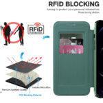 Étui portefeuille Techsuit SmartMag Book Case pour iPhone 12 Pro - Green – Image 4