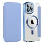 Étui portefeuille Techsuit SmartMag Book Case pour iPhone 12 Pro - Light Blue – Image 2