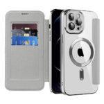 Étui portefeuille Techsuit SmartMag Book Case pour iPhone 12 Pro - Gray