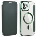 Étui portefeuille Techsuit SmartMag Book Case pour iPhone 12 - Green – Image 2